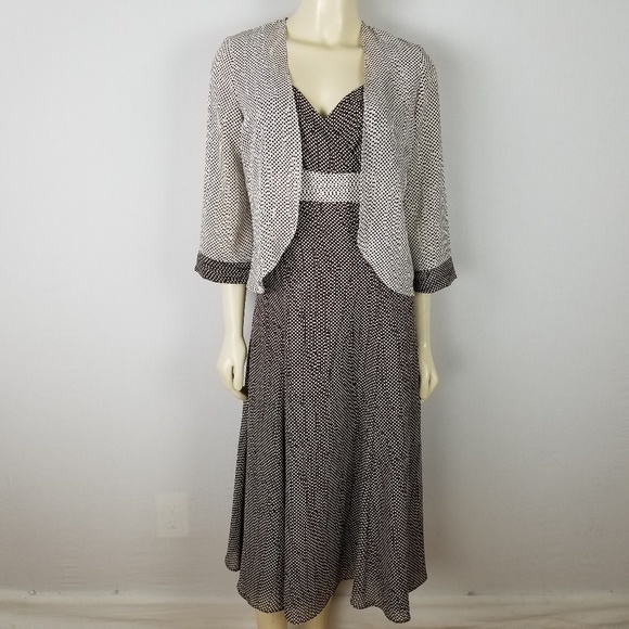 Jolibel sleeveless 2 piece polka dot‎ dress sz 4 - Picture 1 of 8